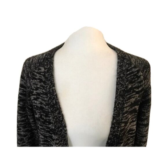 ARITZIA WILFRED FREE Cardigan Sweater Size Medium Black White Merino Alpaca - Picture 2 of 7